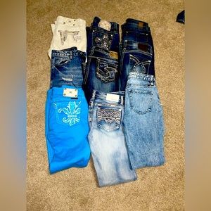 miss me, big star, rock revivals, vigoss, silvers, American eagle, SHEIN. Lot!
